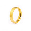 Anatomical Square Ring Plated in 18K Gold