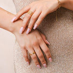 Adjustable Hug Ring Plated in 18K Gold