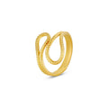 Ava Abstract Adjustable Ring Gold Plated 18K