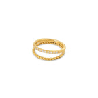 Aurora Ring with Crystals Plated in 18k Gold