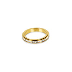 Brilliant Rotating Ring Plated in 18k Gold