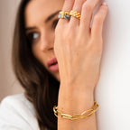 Rich Layered Ring Plated in 18K Gold
