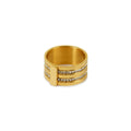 Caviar Stack Ring Plated in 18K Gold