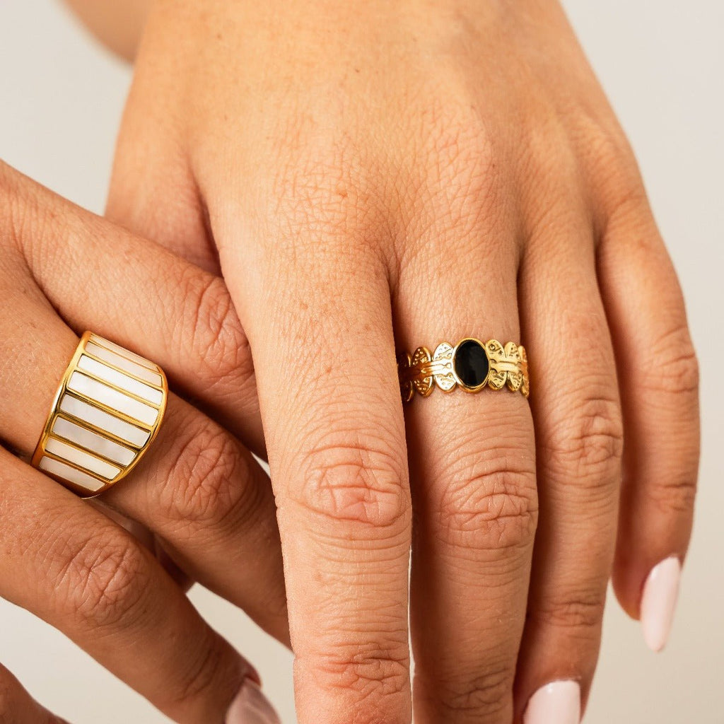 Coliseum Ring Plated in 18k Gold