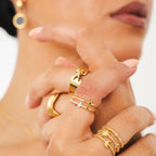 Gold-Plated 18k Cruz Ring