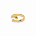 Hug Ring Plated in 18K Gold