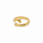Hug Ring Plated in 18K Gold