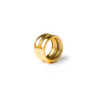 Double Chunky Ring Plated in 18K Gold