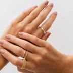 Pearl Dress Ring Gold Plated in 18k