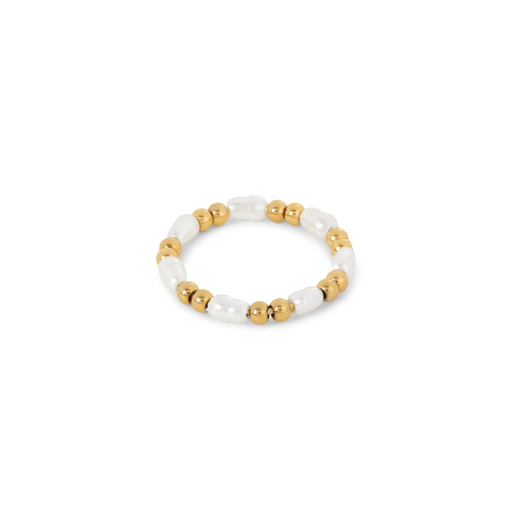 Pearl Dress Ring Gold Plated in 18k