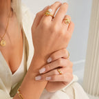 Elegance Pearl Ring Plated in 18k Gold