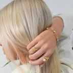 Elegance Pearl Ring Plated in 18k Gold