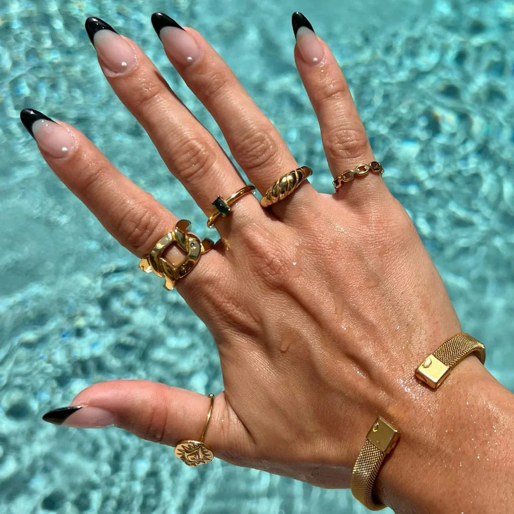 Double Ring Plated in 18K Gold