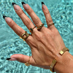 Double Ring Plated in 18K Gold