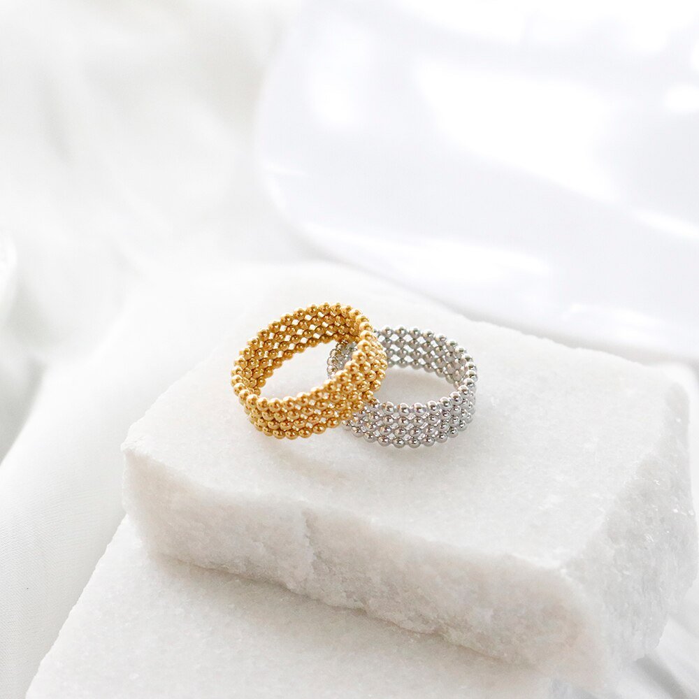 Iconic Sphere Ring Plated in 18K Gold