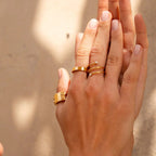 Spiral Ring Fine Plated in 18K Gold