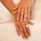 Spiral Ring Fine Plated in 18K Gold