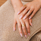 Eternal Heart Adjustable Ring Plated in 18K Gold