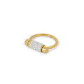 Rotating Glitz Ring Plated in 18K Gold
