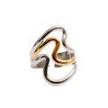 Harmonia Dual Adjustable Ring with Mixed Gold and Silver Finishes