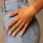 High Fashion Ring Plated in 18K Gold