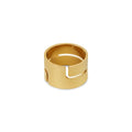 Hi-lo Chunky Ring Plated in 18K Gold