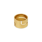 Hi-lo Chunky Ring Plated in 18K Gold