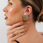 Adjustable Light Ties Ring with Gold and Silver Plating Mix