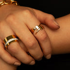 Liguria Ring Gold Plated in 18K
