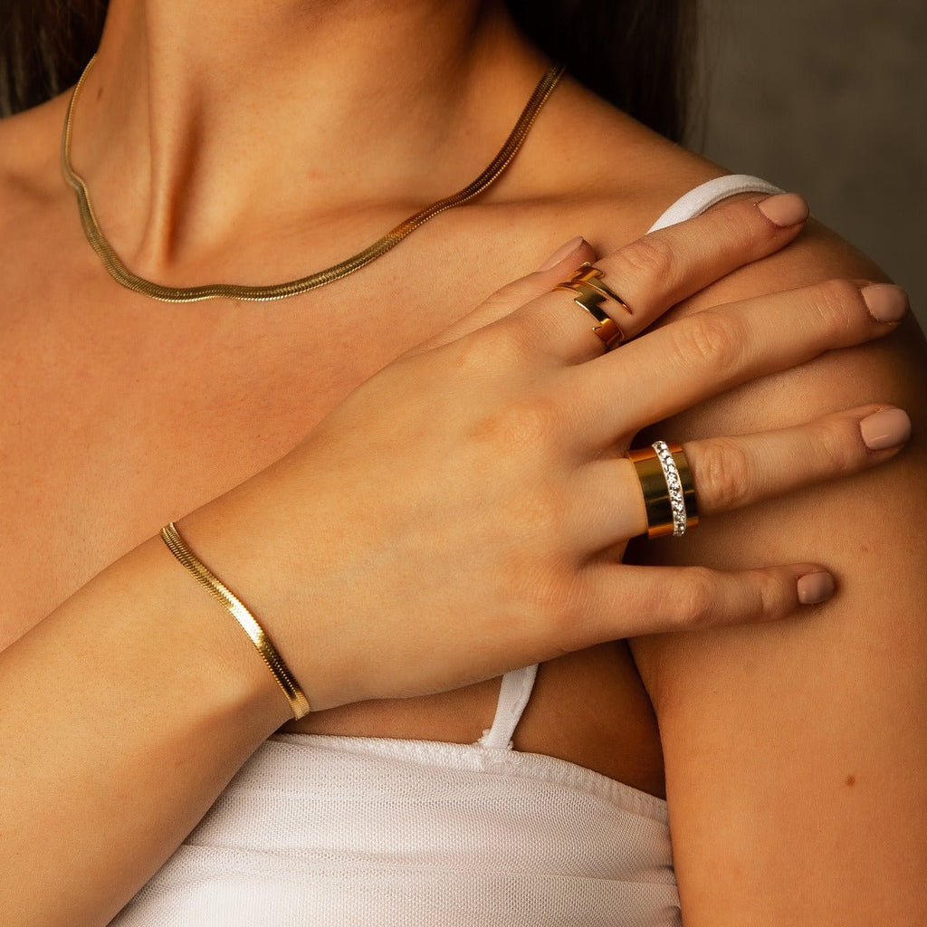 Liguria Ring Gold Plated in 18K