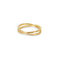 Double Lucia Ring Plated in 18k Gold