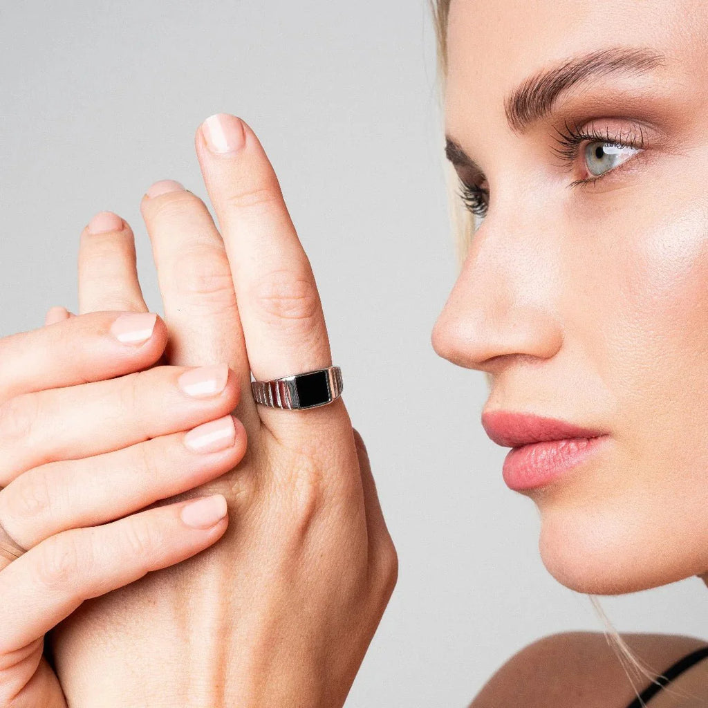 Black Ring - Silver