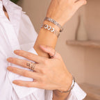 Adjustable Evil Eye Ring - Silver
