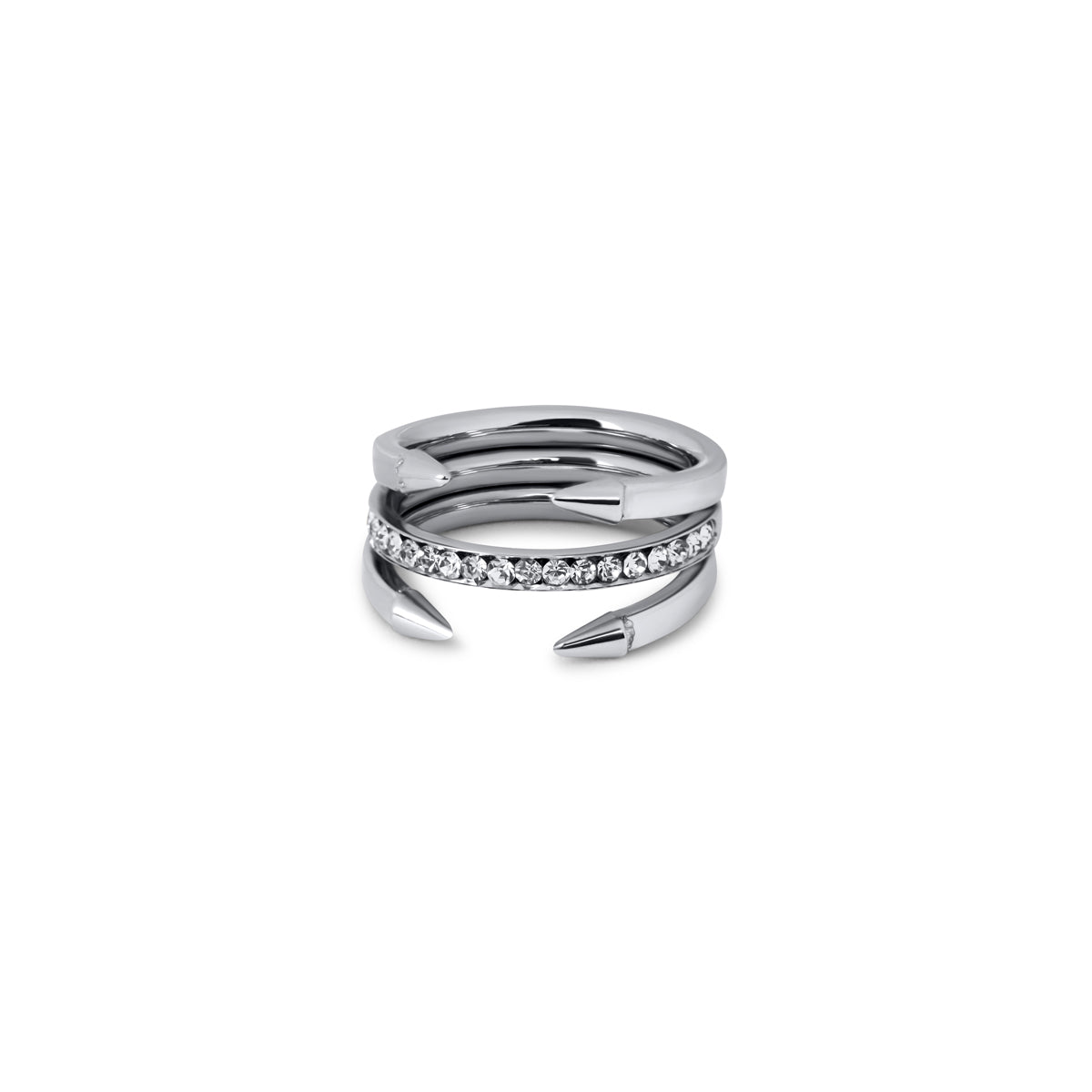 Nail Ring Tips - Silver
