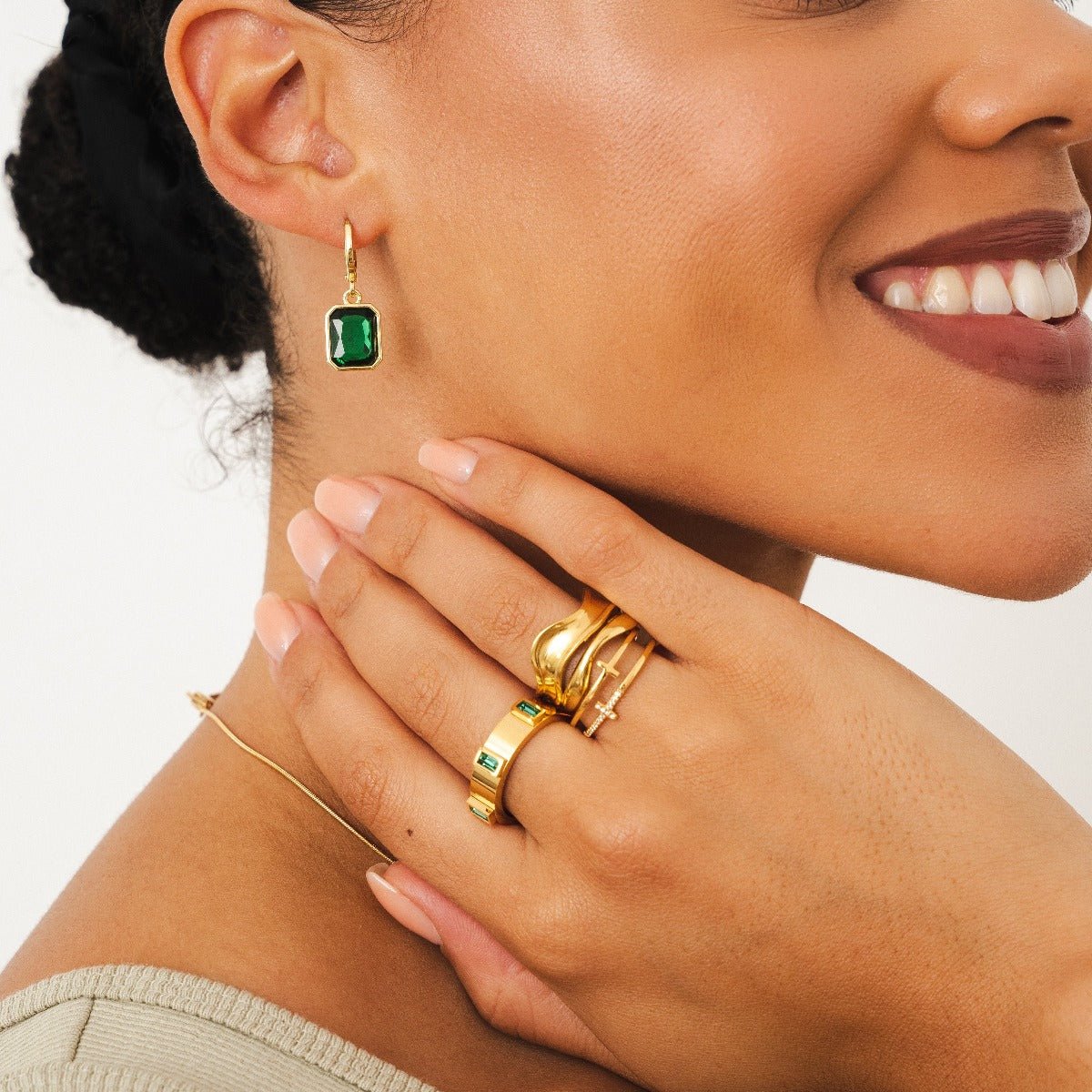 Prestige Cubic Ring Plated in 18K Gold