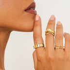 Prestige Cubic Ring Plated in 18K Gold
