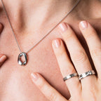 Queen Ring Crystal Stone - Silver