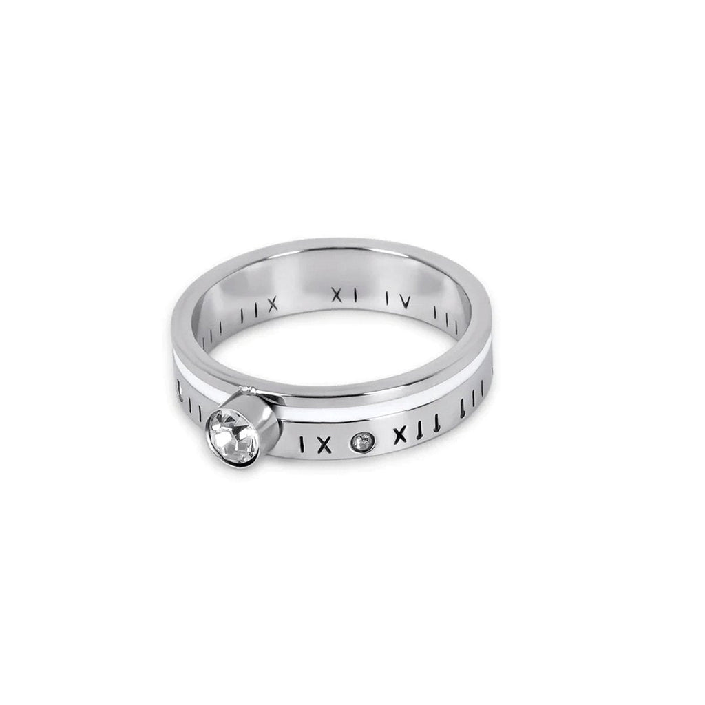 Queen Ring Crystal Stone - Silver