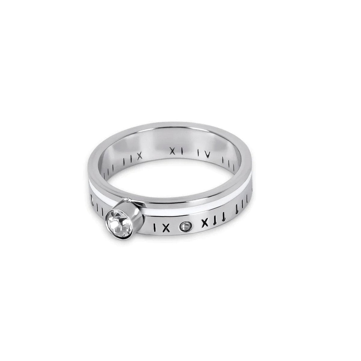 Queen Ring Crystal Stone - Silver