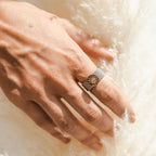 Roman Mesh Ring - Silver