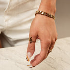 Snake Ring Plated in 18K Gold