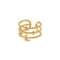 Adjustable Sky Ring Plated in 18K Gold