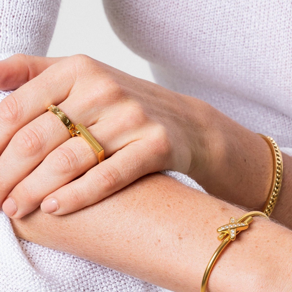 Sky Ring Plated in 18k Gold
