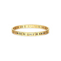 Roman Numerals Bracelet Plated in 18K Gold