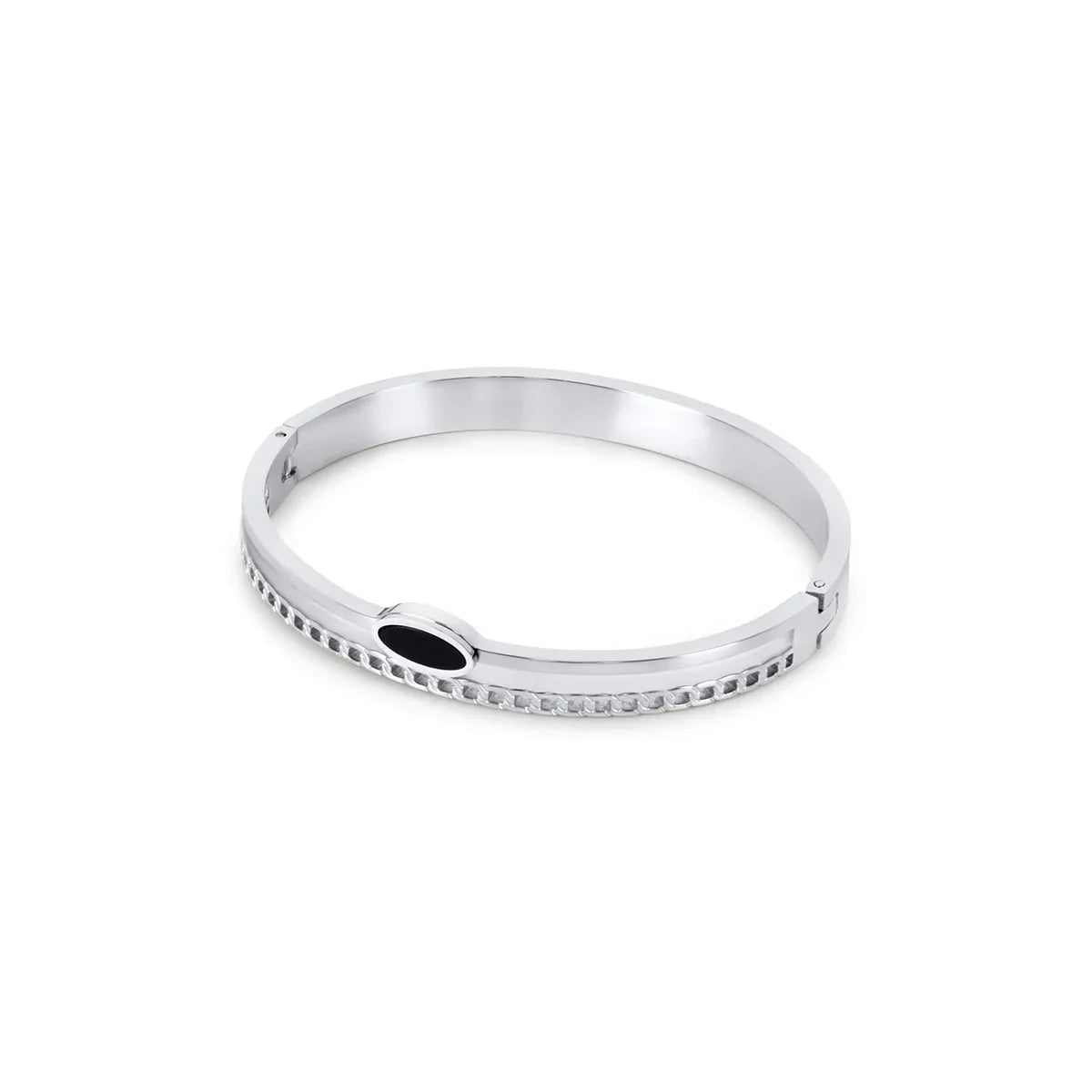 Layered Onyx Bracelet - Silver