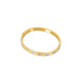 Carved Bracelet Plated in 18k Gold