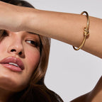 Central Knot Bracelet Plated in 18K Gold