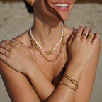 Hana Shell Bracelet Plated in 18K Gold