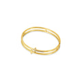 Gold-Plated Cross Bracelet