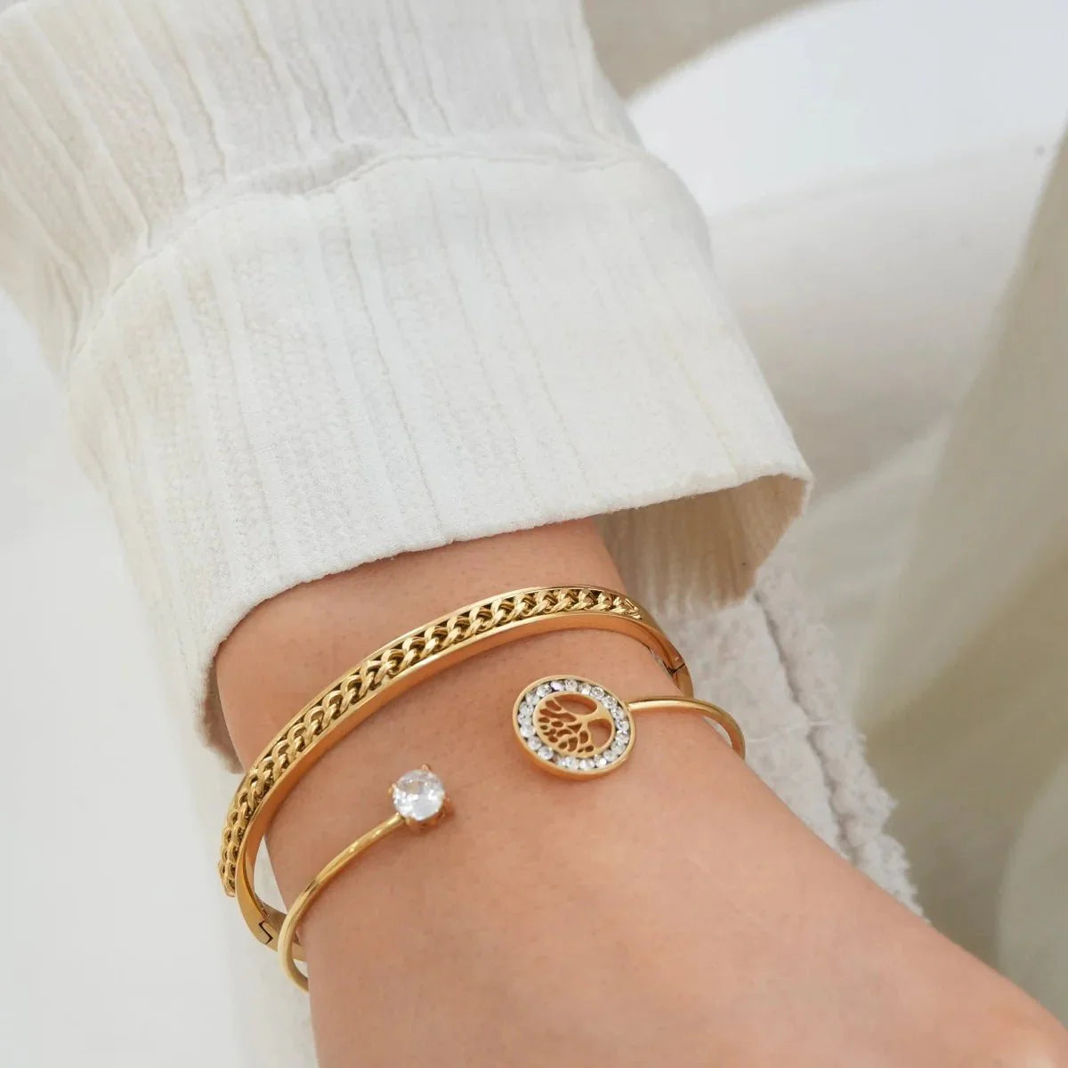 18K Gold Plated Elos Bracelet